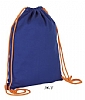 Mochila Cordones District Sols - Color Royal/Naranja